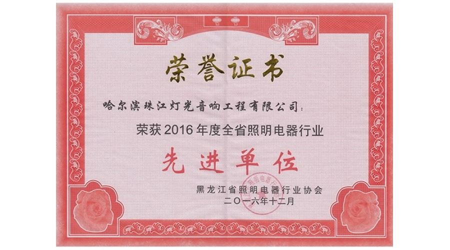 照明协会（先进单位2016）